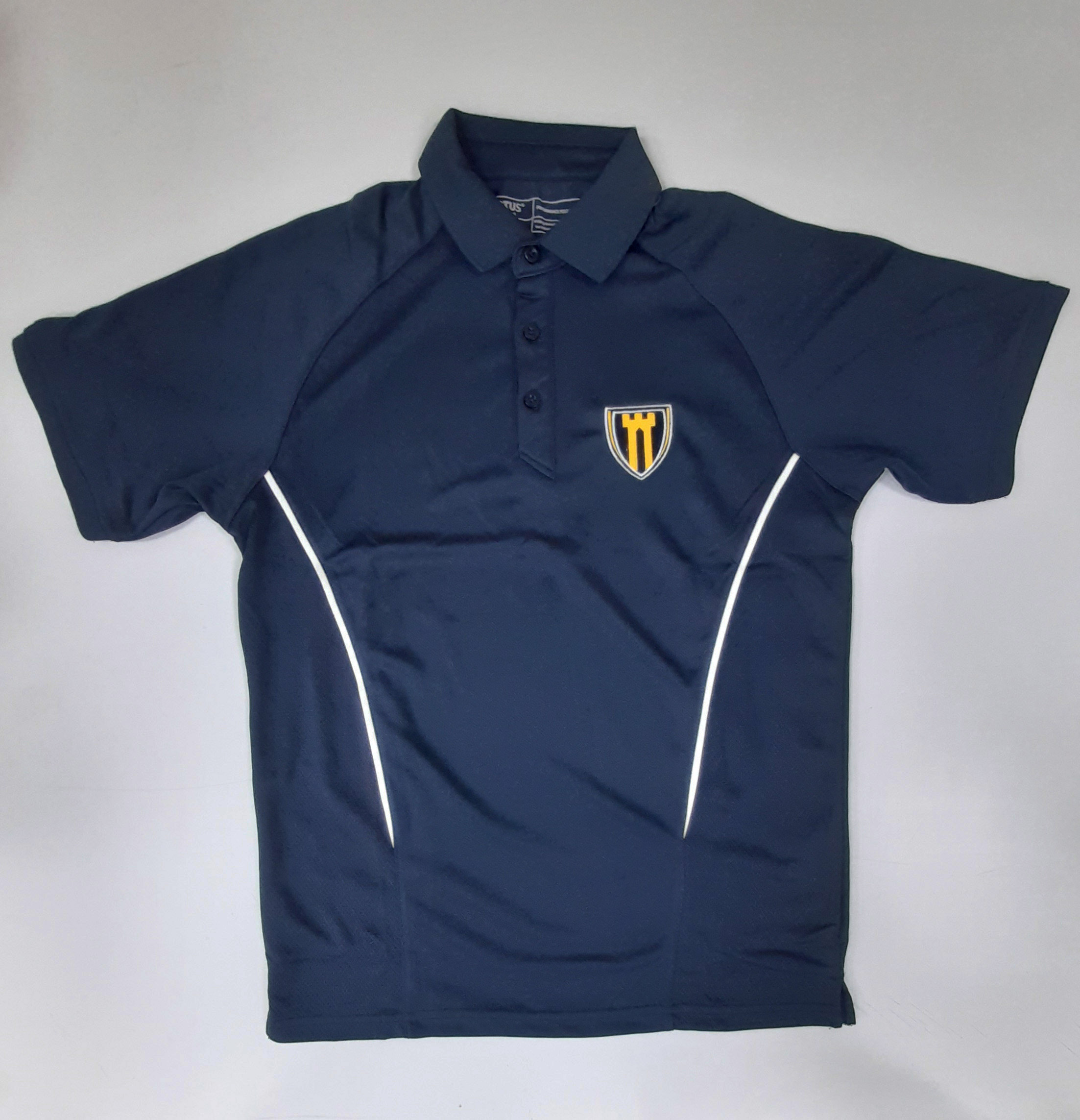 Castle Newnham Secondary Unisex PE Polo Shirt (Navy/White)