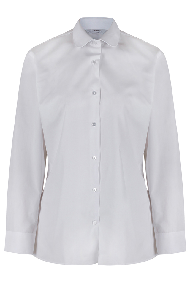 TRUTEX LONG SLEEVE NON-IRON KATIE COLLAR BLOUSES - TWIN PACK