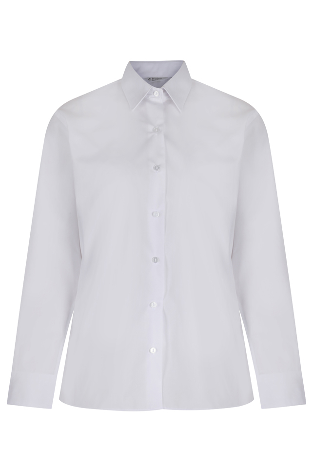 TRUTEX LONG SLEEVE NON-IRON BLOUSES - TWIN PACK